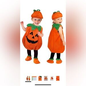 Baby Toddler Pumpkin Halloween Costume